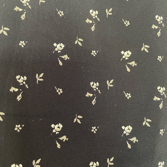 Vintage 90s GAP Black and Cream Floral Sleeveless Dress, size small - Picture 5 of 6